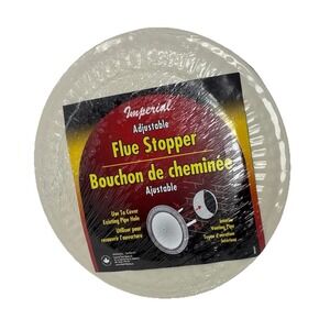 Imperial Adjustable Almond Flue Stopper #BM0353 6"-8"   NEW SEALED FREE SHIPPING